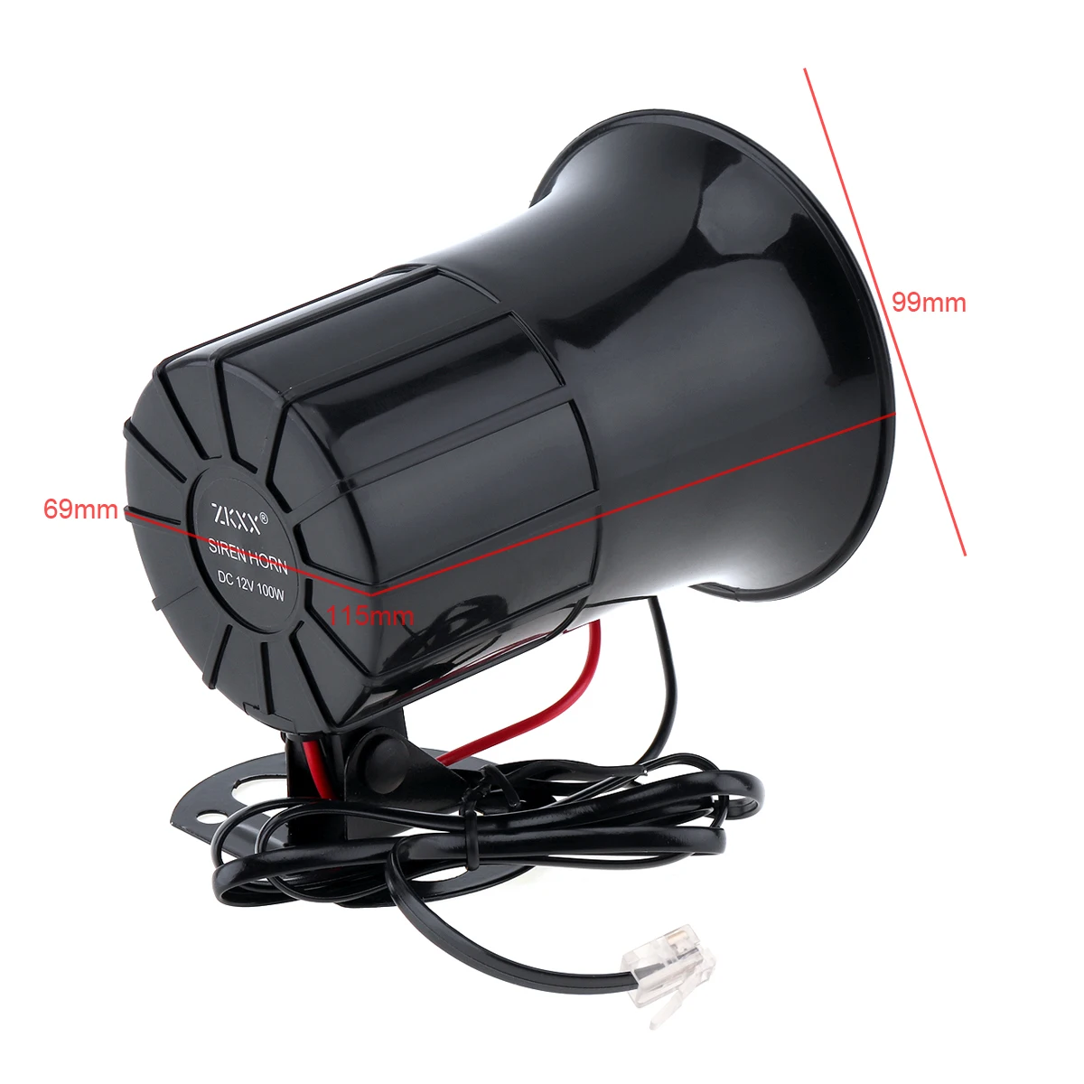 12V 50W Car Auto Loud Air Horn Siren Sound Speaker 125db Megaphone Alarm Van with MIC Police Fire | Автомобили и мотоциклы
