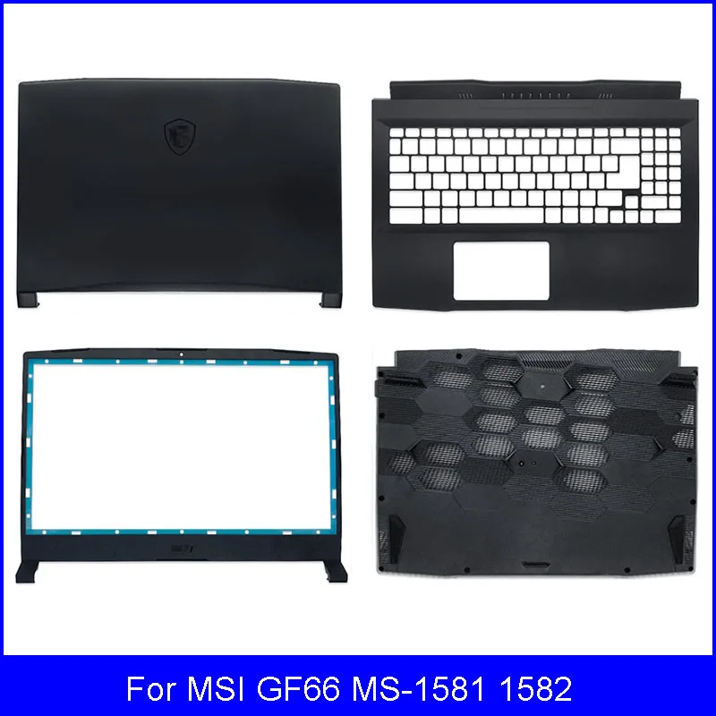 Новая задняя крышка для ноутбука MSI GF66 MS-1581 1582 Series, передняя панель, подставка для рук, Нижняя крышка A B C D, черная крышка
Новая задняя крышка для ноутбука MSI GF66 MS-1581 1582 Series, передняя панель, подставка для рук, Нижняя крышка A B C D, черная крышка