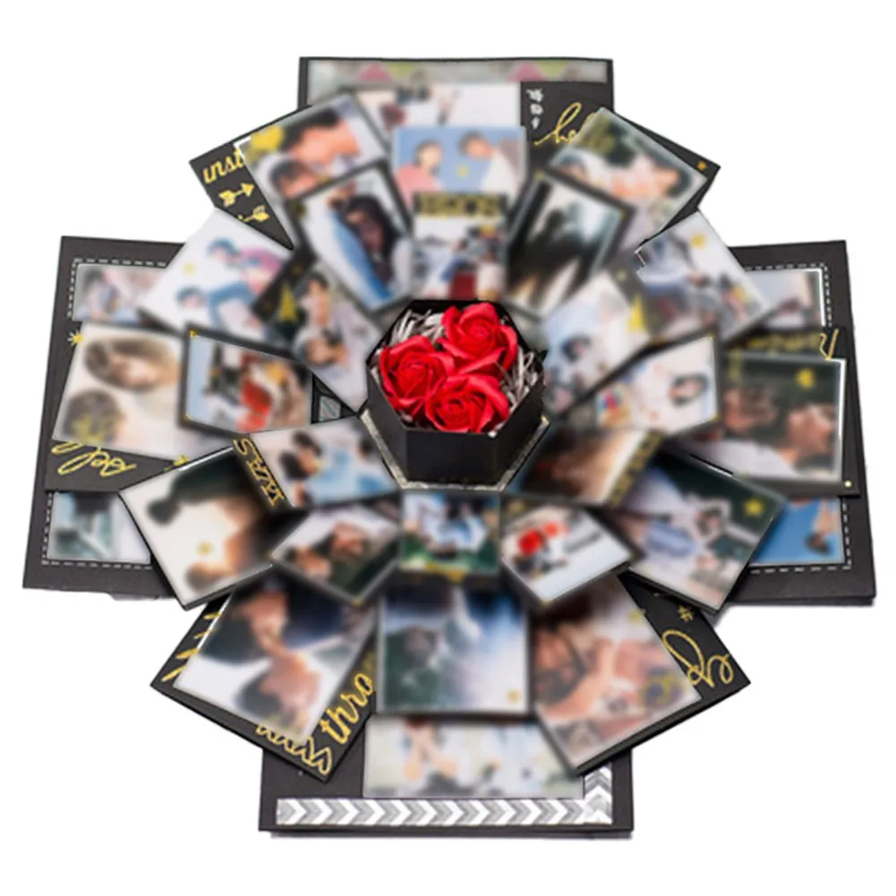 Surprise Explosion Box Hexagon Handmade DIY Scrapbook Photo Album For Wedding Valentine Christmas Anniversary Gift Boxes
Surprise Explosion Box Hexagon Handmade DIY Scrapbook Photo Album For Wedding Valentine Christmas Anniversary Gift Boxes