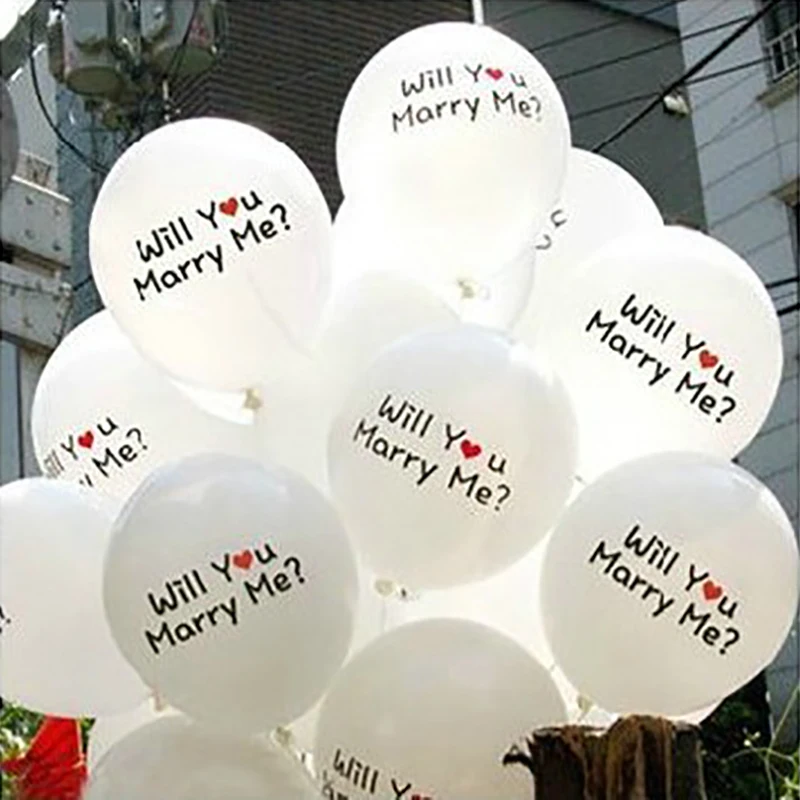 10 Pcs 12-Inch 2.8g Proposal Balloons MARRY ME Marry Me Wedding Decoration Valentine's Day Latex Balloons
10 Pcs 12-Inch 2.8g Proposal Balloons MARRY ME Marry Me Wedding Decoration Valentine's Day Latex Balloons