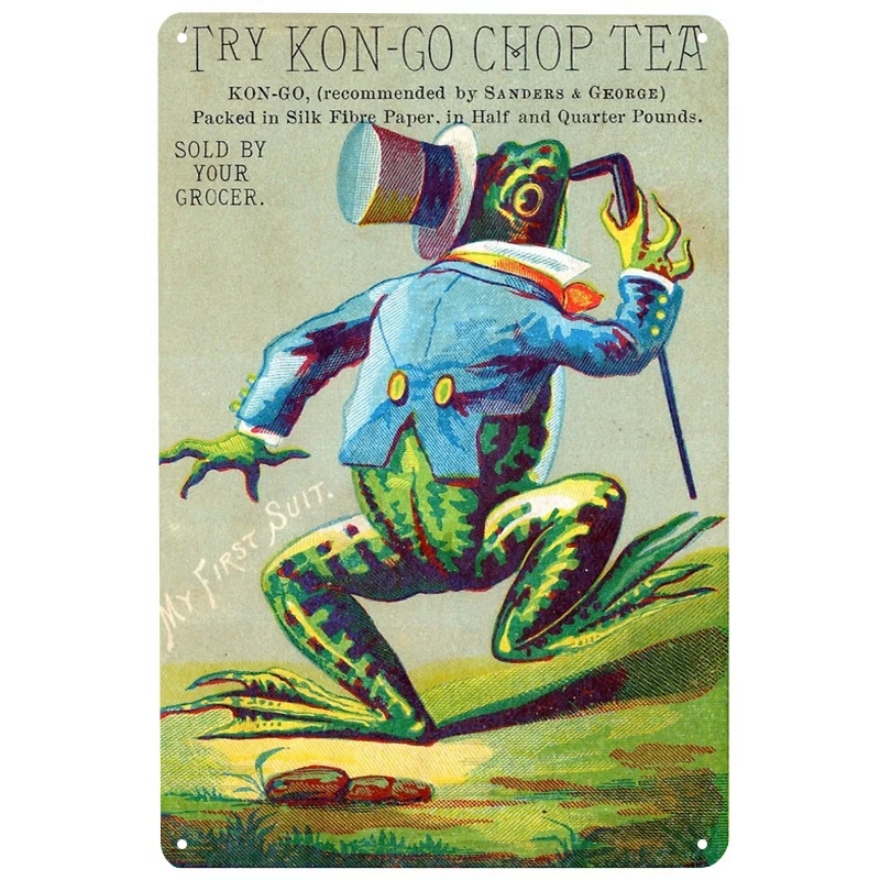 Frogs first suit printed Vintage Metal Signs Retro Tin Signs Funny Poster Decor for Bar Pub Club Decoration for Living Room Home
Frogs first suit printed Vintage Metal Signs Retro Tin Signs Funny Poster Decor for Bar Pub Club Decoration for Living Room Home