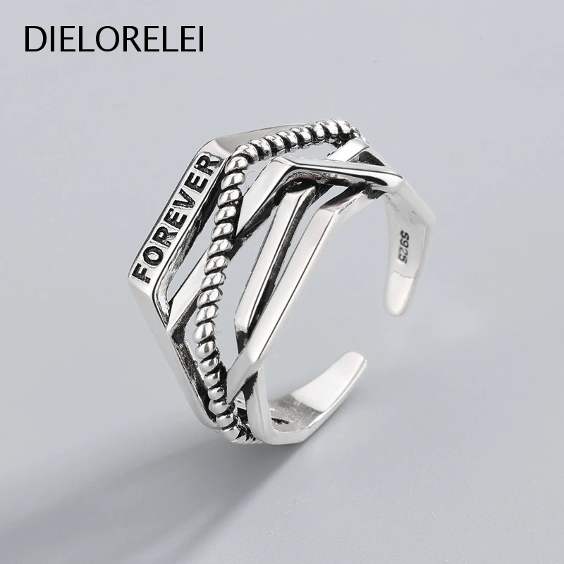 DIELORELEI 925 Sterling Silver Adjustable Ring Style Accessories Gift Girls Minimalist Light Luxury Open Ring Temperament
DIELORELEI 925 Sterling Silver Adjustable Ring Style Accessories Gift Girls Minimalist Light Luxury Open Ring Temperament