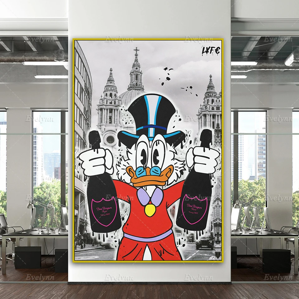 Duck And Champagne London City Street Art Motivational Poster And Print Modern Canvas Wall Art Painting Picture Home Decor Frame
Duck And Champagne London City Street Art Motivational Poster And Print Modern Canvas Wall Art Painting Picture Home Decor Frame