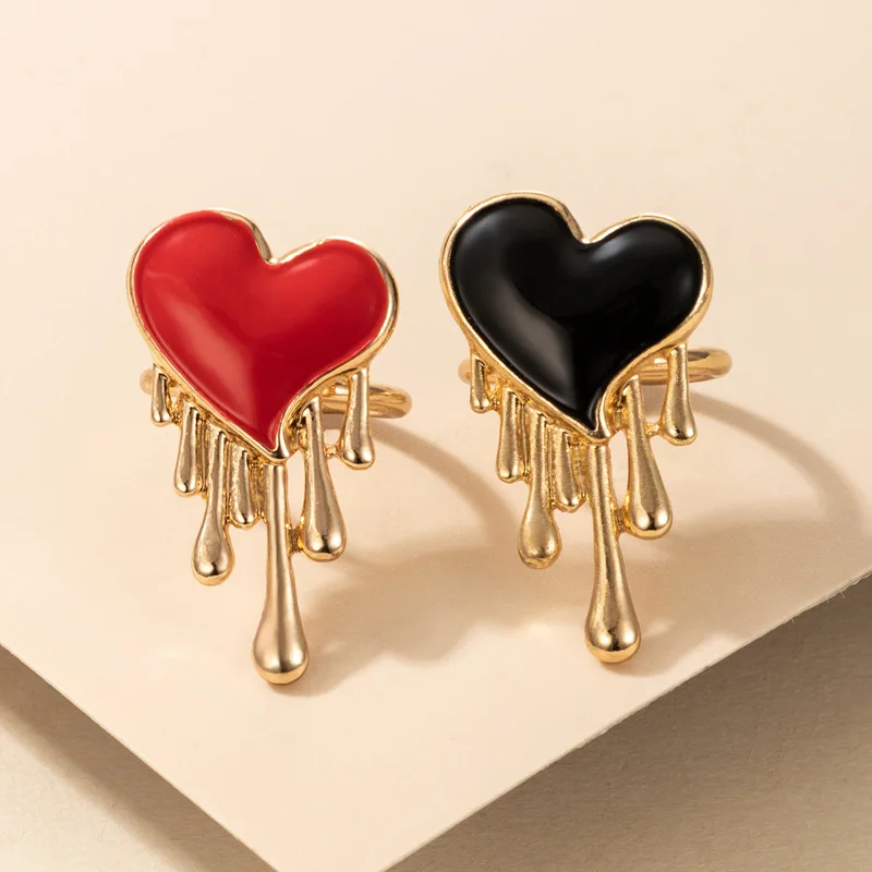 New Fashion Personality Red Heart Peach Heart Love Oil Drop Color Ring 2-piece Geometric Simple Finger Ring Jewelry 2021
New Fashion Personality Red Heart Peach Heart Love Oil Drop Color Ring 2-piece Geometric Simple Finger Ring Jewelry 2021