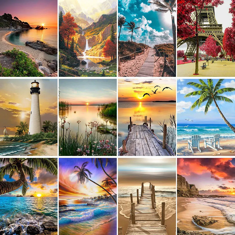5D Diamond Painting Landscape Sunset Sea View Square/Round Embroidery Cross Stitch Kit Painting Mosaic DIY Home Decoration Gift
5D Diamond Painting Landscape Sunset Sea View Square/Round Embroidery Cross Stitch Kit Painting Mosaic DIY Home Decoration Gift