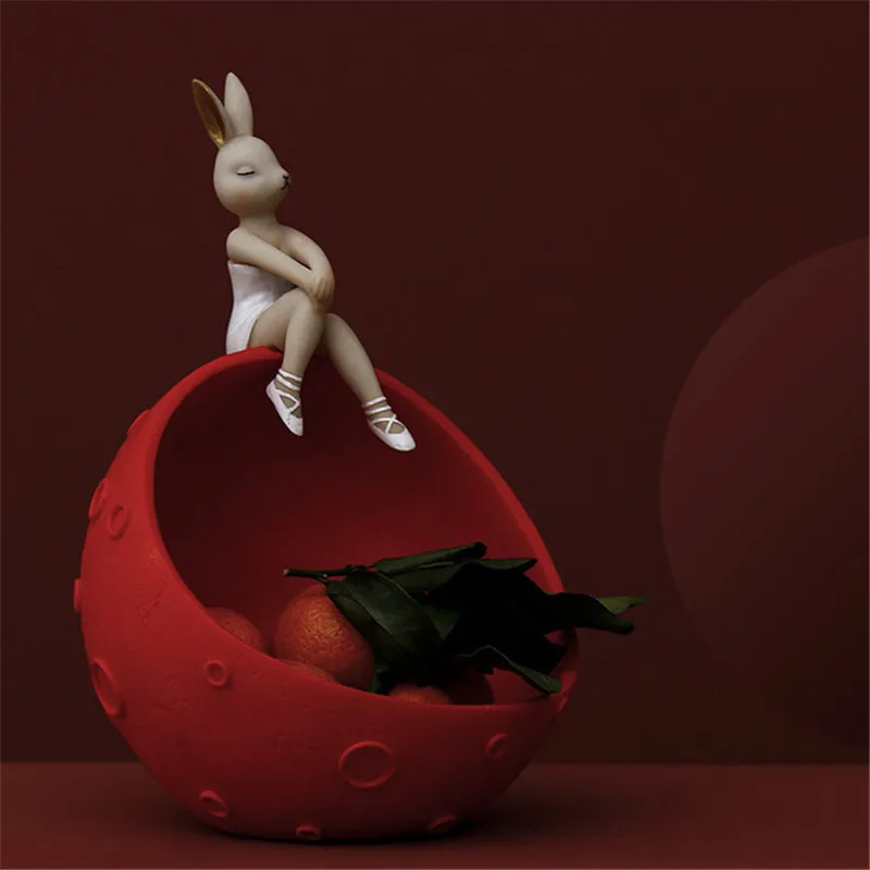 Home Creative Space Bunny Girl Entrance Key Storage Ornaments Nordic Living Room Decoration Half Moon Model Dried Fruit Tray
Home Creative Space Bunny Girl Entrance Key Storage Ornaments Nordic Living Room Decoration Half Moon Model Dried Fruit Tray