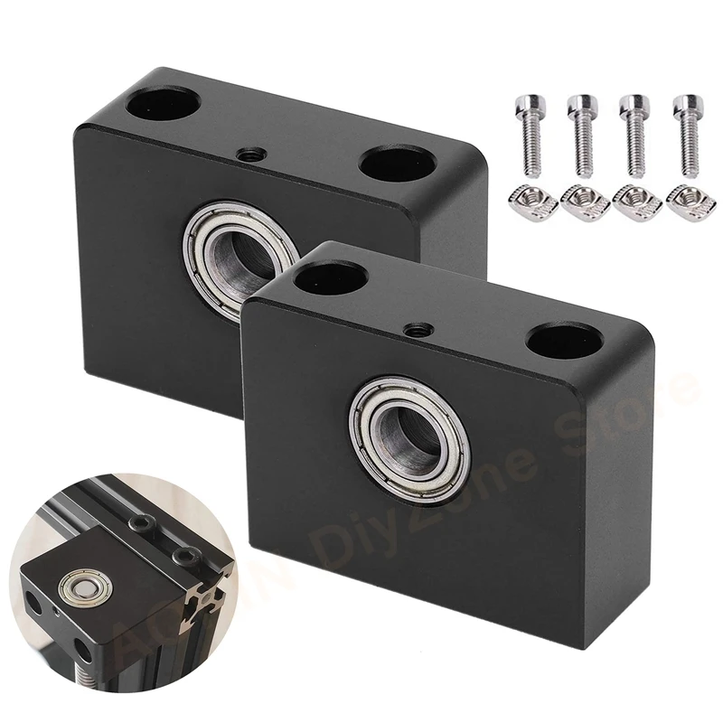 2Pcs 3D Printer Aluminum Z-Axis Leadscrew Top Mount for Tornado CR-10/Ender 3 Metal Z-Rod Bearing Holder
2Pcs 3D Printer Aluminum Z-Axis Leadscrew Top Mount for Tornado CR-10/Ender 3 Metal Z-Rod Bearing Holder
