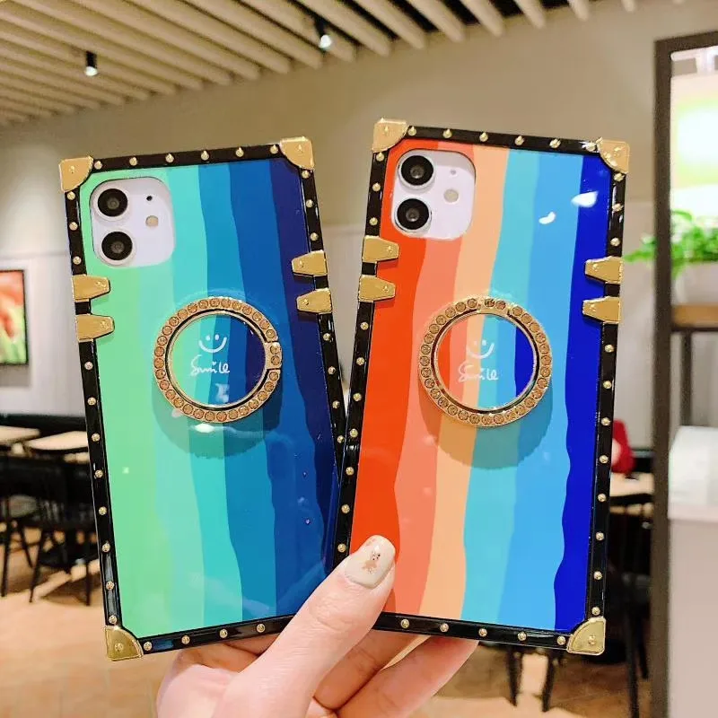 Rainbow Smiley Mobile Phone Case for Iphone 7 8 11 12 Plus Square All-inclusive Soft Cover for X XS XR XSMAX
Rainbow Smiley Mobile Phone Case for Iphone 7 8 11 12 Plus Square All-inclusive Soft Cover for X XS XR XSMAX
