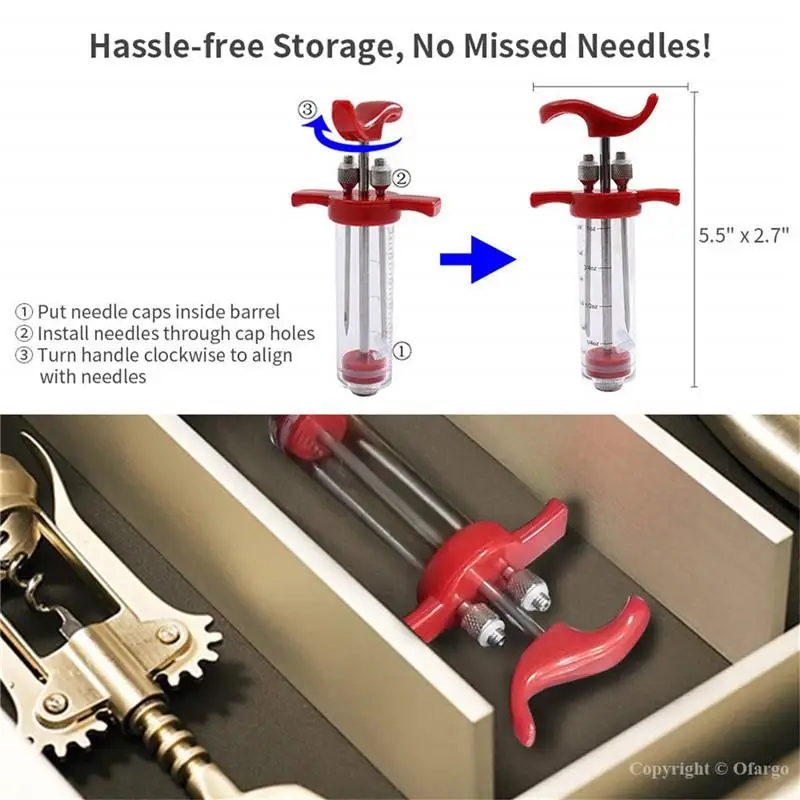 BBQ Meat Syringe Marinade Injector Turkey Chicken Flavor Syringe Kitchen Cooking Syinge Accessories
BBQ Meat Syringe Marinade Injector Turkey Chicken Flavor Syringe Kitchen Cooking Syinge Accessories