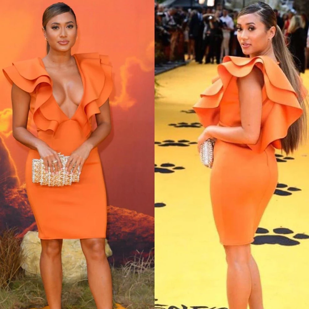 2019 New Arrivals Sexy Women Dresses Split Bodycon Sexy Deep V Neck Bandage Dresses Stretchy Ruffle Sleeve Orange Sheath Dresses
2019 New Arrivals Sexy Women Dresses Split Bodycon Sexy Deep V Neck Bandage Dresses Stretchy Ruffle Sleeve Orange Sheath Dresses