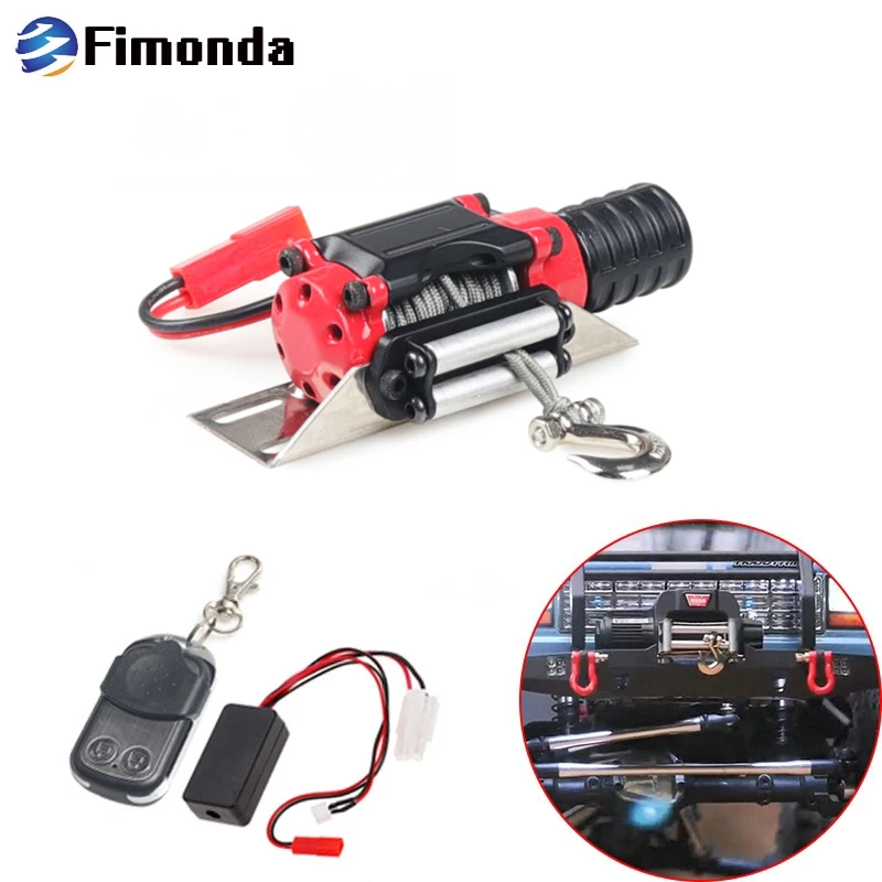 Automatic Winch and Wireless Remote Controller Receiver for 1/10 RC Crawler Car Axial SCX10 TRX4 D90 KM2 TF2 Tamiya CC01
Automatic Winch and Wireless Remote Controller Receiver for 1/10 RC Crawler Car Axial SCX10 TRX4 D90 KM2 TF2 Tamiya CC01