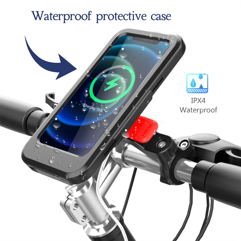 Bike Handlebar Mobile Phone Holder Electric Bicycle Waterproof Bracket Motorbike Fast Wireless Charging Stand Cycling Accessory
Bike Handlebar Mobile Phone Holder Electric Bicycle Waterproof Bracket Motorbike Fast Wireless Charging Stand Cycling Accessory