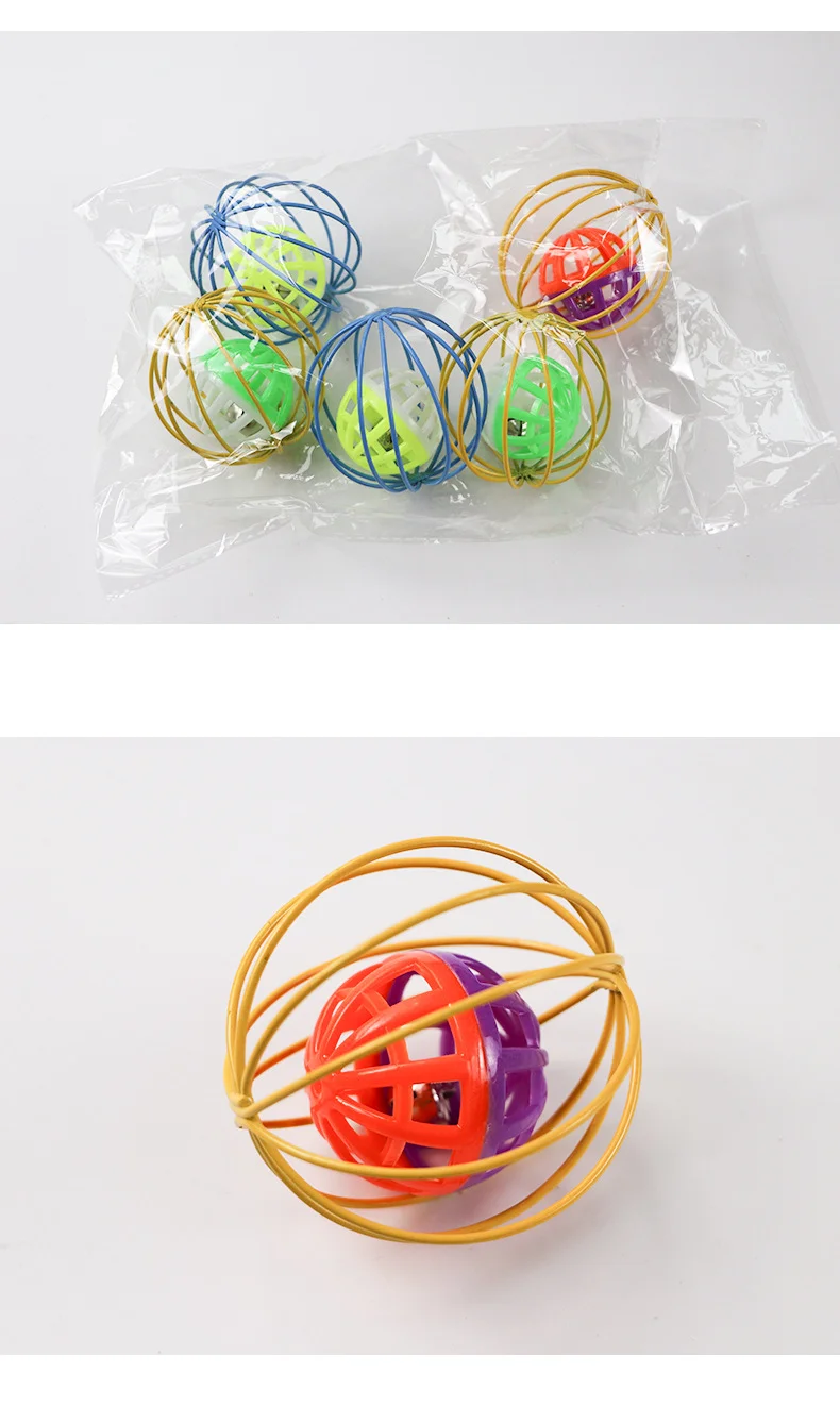 Cat Interactive Colorful Toy Pet Products Tumbler Cage Toy Sounding Rolling Ball Bell
Cat Interactive Colorful Toy Pet Products Tumbler Cage Toy Sounding Rolling Ball Bell