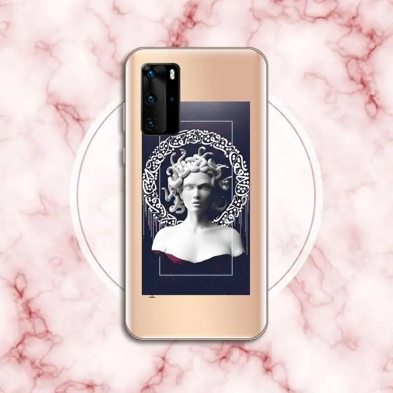 Creative Art Stone Carving Aesthetics Medusa David Phone Case Transparent for Huawei P honor 8 10i 20 30 40 smart 2019
Creative Art Stone Carving Aesthetics Medusa David Phone Case Transparent for Huawei P honor 8 10i 20 30 40 smart 2019