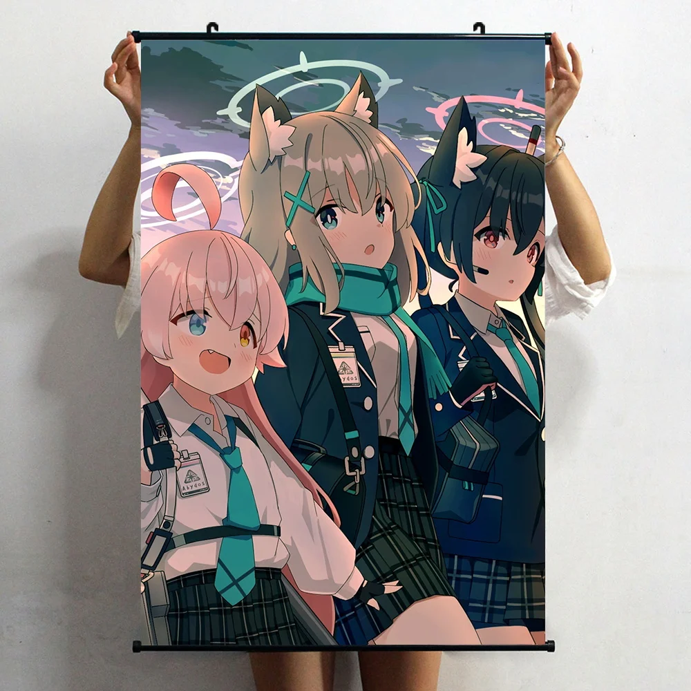 Game Blue Archive Kuromi Serika Sunaookami Shiroko Poster Wall Scroll Home Decor HD Print Living Room Decorative Collection Art 
Game Blue Archive Kuromi Serika Sunaookami Shiroko Poster Wall Scroll Home Decor HD Print Living Room Decorative Collection Art