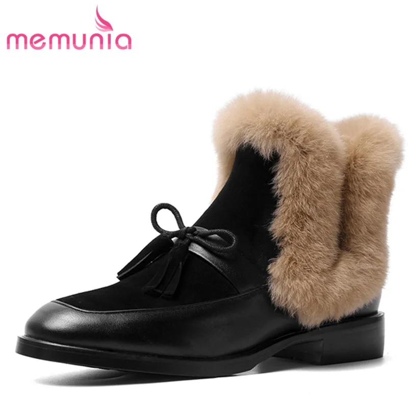 MEMUNIA Genuine Leather Boots Warm Square Heels Ankle Boots Comfortable Retro Female Boots Winter Hand Made Casual Fashion Boots
MEMUNIA Genuine Leather Boots Warm Square Heels Ankle Boots Comfortable Retro Female Boots Winter Hand Made Casual Fashion Boots