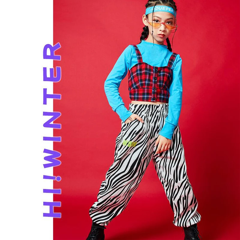 Kids Cool Hip Hop Show Clothing Turtleneck Crop Top Long Sleeve Tee Zebra Cargo Pants for Girls Dance Costume Clothes Outfits
Kids Cool Hip Hop Show Clothing Turtleneck Crop Top Long Sleeve Tee Zebra Cargo Pants for Girls Dance Costume Clothes Outfits