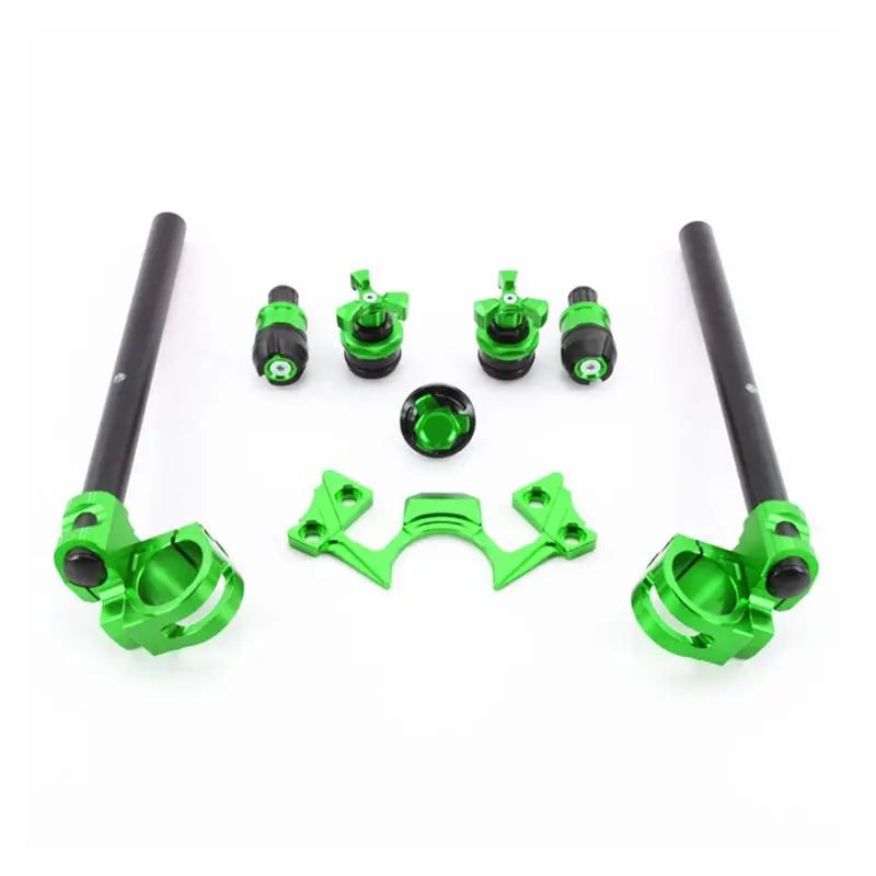 Adjustable Handlebars Clip On Bar Ends Fork Adjusters Yoke Nut Guard Pad Set for Kawasaki Handlebars Clip set
Adjustable Handlebars Clip On Bar Ends Fork Adjusters Yoke Nut Guard Pad Set for Kawasaki Handlebars Clip set