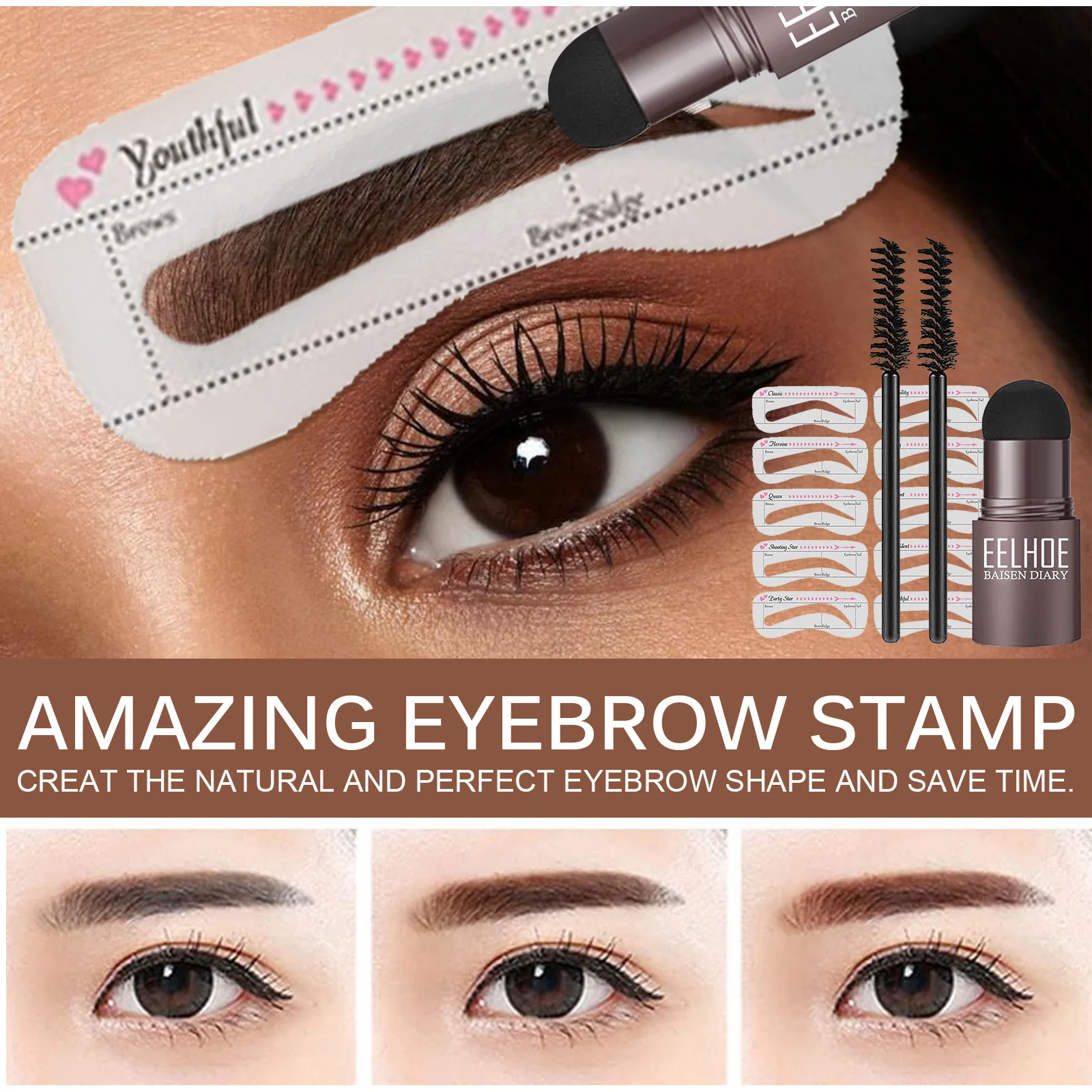 One Step Eyebrow Stamp Shaping Kit Multi-purpose Eyebrow Definer Powder Waterproof Long Lasting Buildable Eyebrow Makeup Tools
One Step Eyebrow Stamp Shaping Kit Multi-purpose Eyebrow Definer Powder Waterproof Long Lasting Buildable Eyebrow Makeup Tools