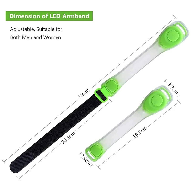 2Pcs LED Armband, LED Armband Reflective Running Gear for Outdoor Activities and Exercise, Running
2Pcs LED Armband, LED Armband Reflective Running Gear for Outdoor Activities and Exercise, Running