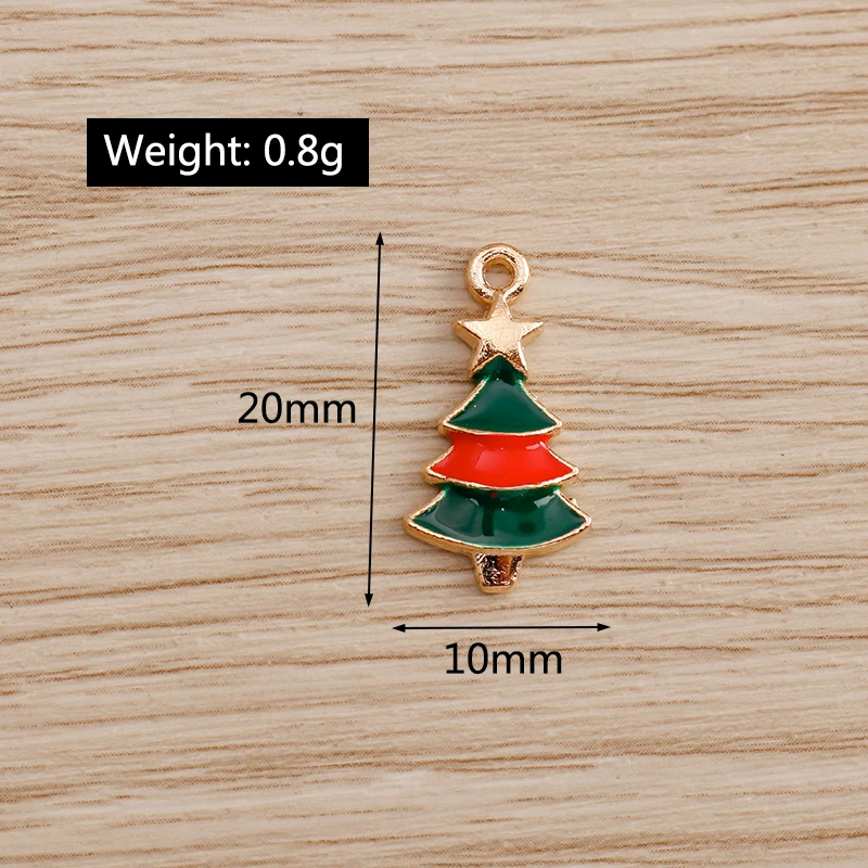 10pcs 10*20mm Enamel Christmas Tree Charms for Necklaces Bracelets DIY Xmas Decoration Mini Star Charms Pendants Jewelry Making
10pcs 10*20mm Enamel Christmas Tree Charms for Necklaces Bracelets DIY Xmas Decoration Mini Star Charms Pendants Jewelry Making