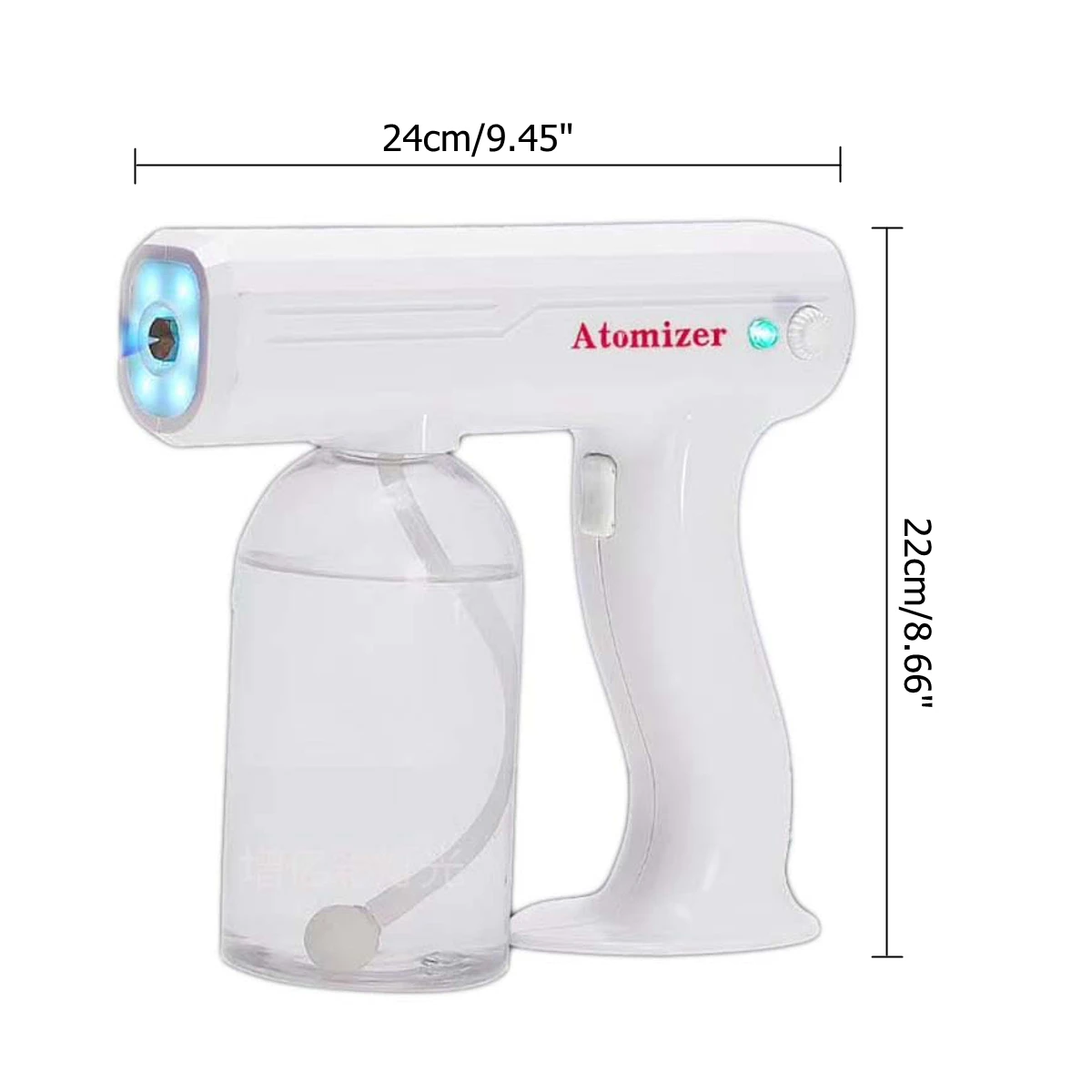CE Household Portable Wireless Fogging Sprayer Blue Light Nano Steam Spray Gun Disinfection Machine 110V/220V 1300W 800ML
CE Household Portable Wireless Fogging Sprayer Blue Light Nano Steam Spray Gun Disinfection Machine 110V/220V 1300W 800ML