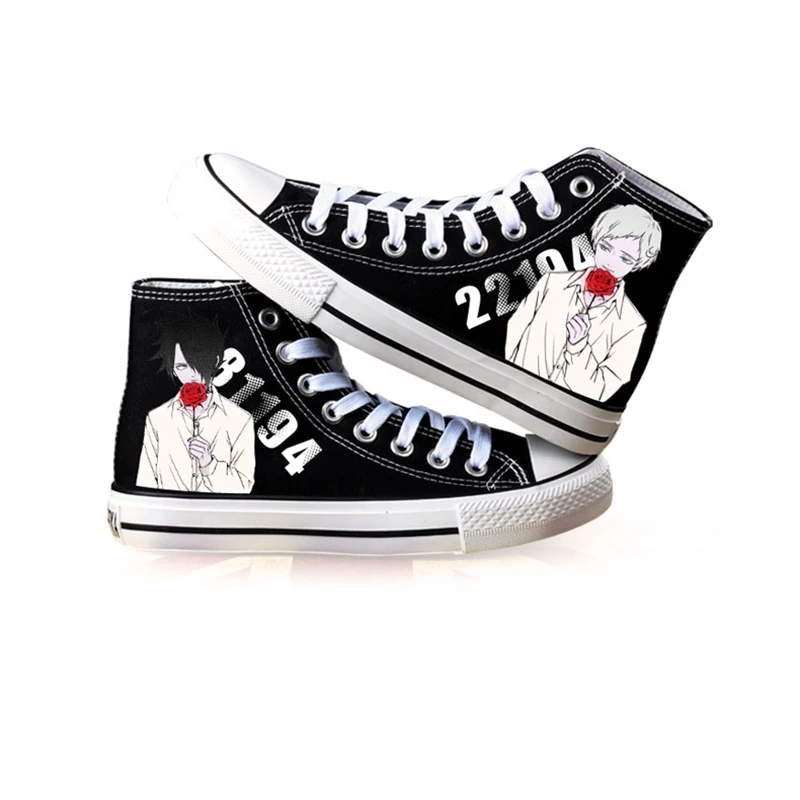 Anime The Promised Neverland Emma Cosplay Canvas shoes Girls Boys Fashiob High Shoes Casual Breathable Couple Flat Shoes
Anime The Promised Neverland Emma Cosplay Canvas shoes Girls Boys Fashiob High Shoes Casual Breathable Couple Flat Shoes