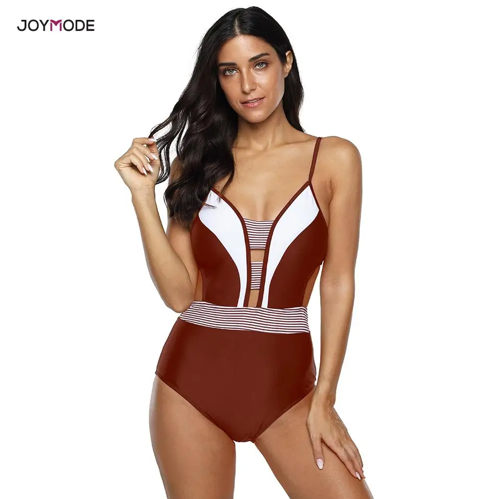 JOYMODE Для женщин Одна деталь с лямкой на шее купальный костюм в полоску Для женщин трепку костюм с полыми боками и пряжками купальник размера ...
JOYMODE Для женщин Одна деталь с лямкой на шее купальный костюм в полоску Для женщин трепку костюм с полыми боками и пряжками купальник размера ...