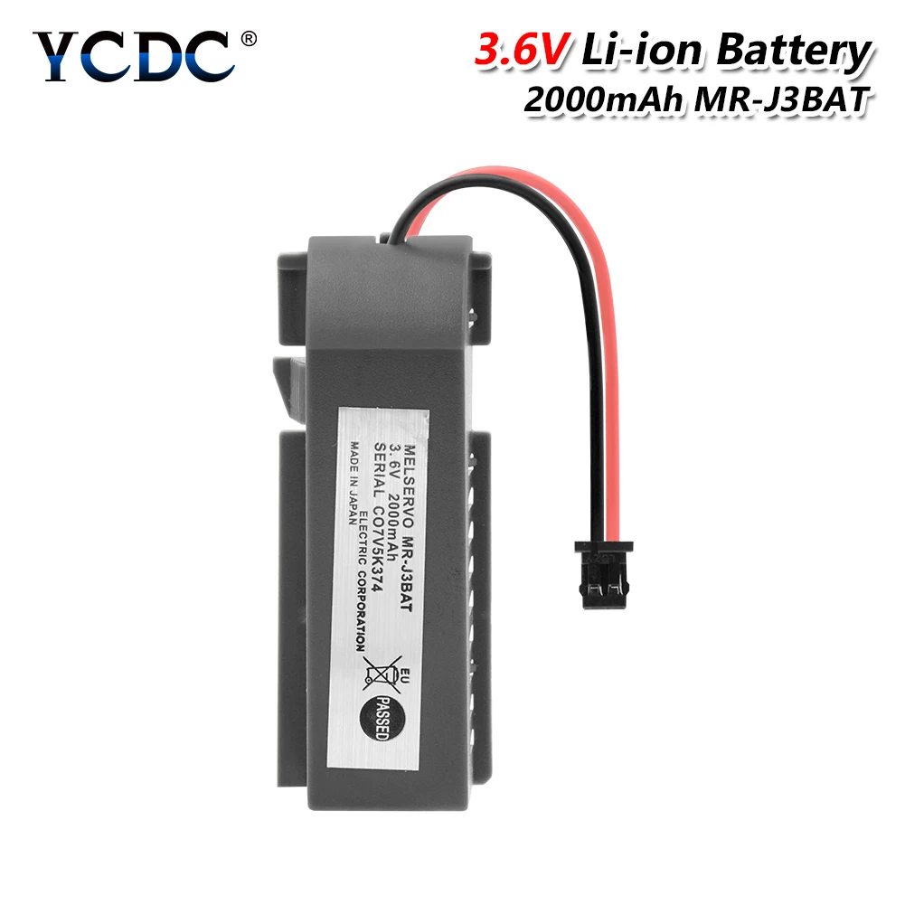 YCDC 3 6 V MR J3BAT аккумулятор 2000mAh для MELSERVO PLC промышленные литиевые литий ионные
