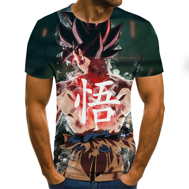 2020 новые летние футболки Harajuku Dragon Ball Z Ultra Instinct Goku Super Saiyan God Broli футболка с 3D принтом
