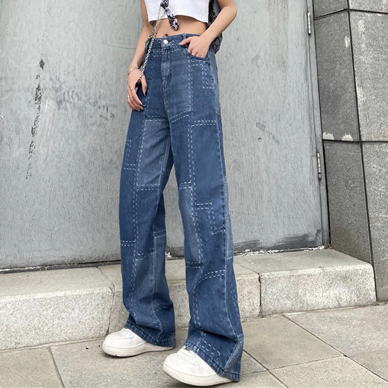 Boyfriend Jeans for Women Loose Patchwork High Waist Trousers Pockets Female Mom Wide Leg Denim Pants Ripped Straight Jeans
Boyfriend Jeans for Women Loose Patchwork High Waist Trousers Pockets Female Mom Wide Leg Denim Pants Ripped Straight Jeans