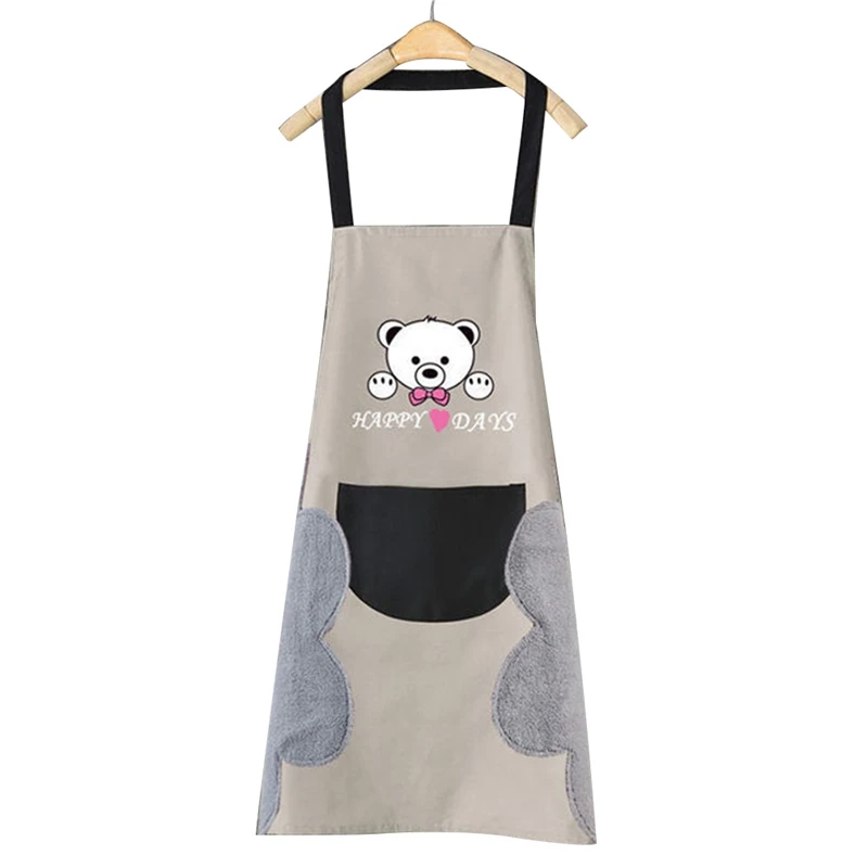 Wiping Hand Apron Waterproof Stained Home Kitchen Cooking Waist Korean Creative Bear Hanging Neck Wipe Towel Apron
Wiping Hand Apron Waterproof Stained Home Kitchen Cooking Waist Korean Creative Bear Hanging Neck Wipe Towel Apron