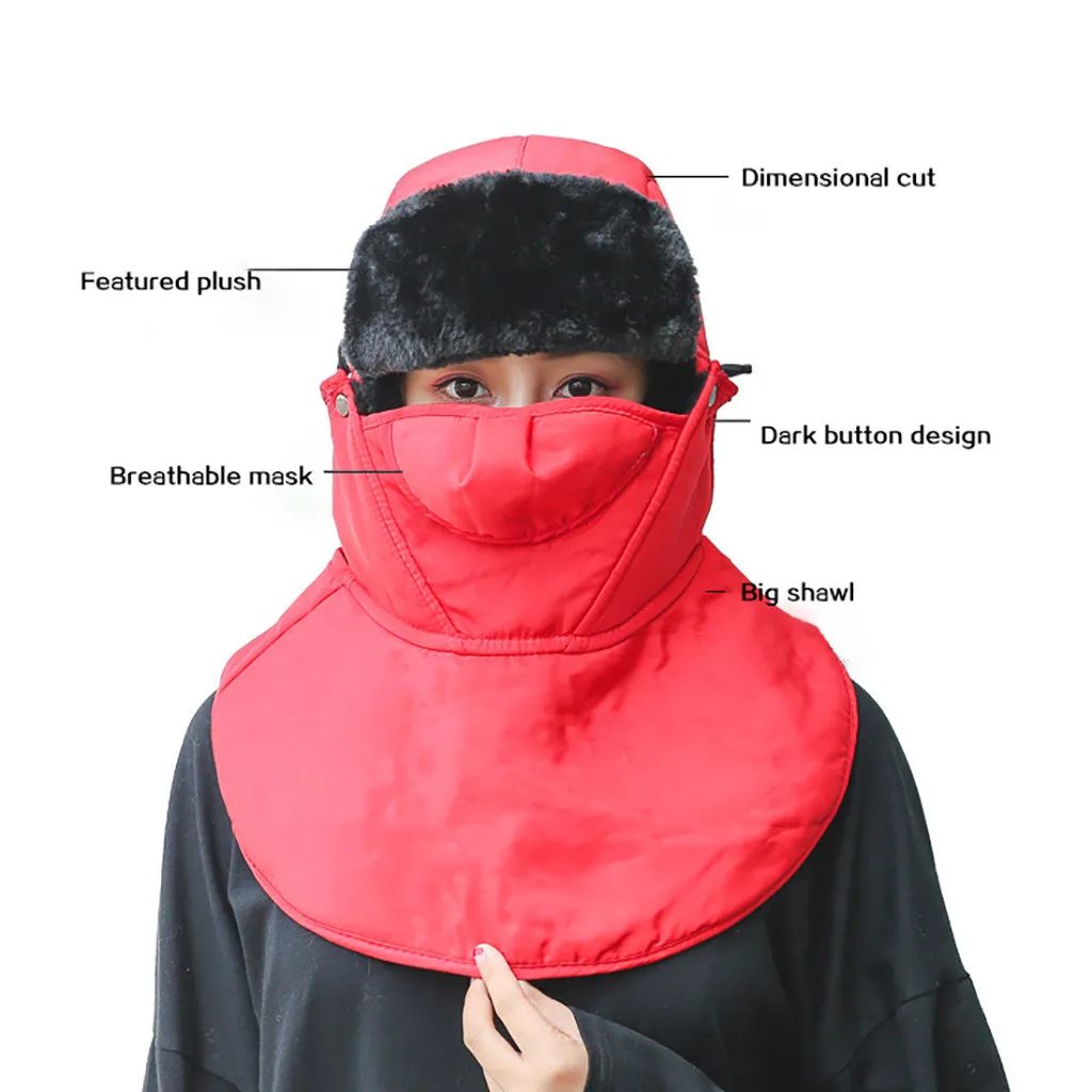 Russian Hat Thick Warm Women Winter Hat Ladies Earflap Trapper Snow Ski Cap Female Mask Ushanka Fur Hat Women Bomber Hat
Russian Hat Thick Warm Women Winter Hat Ladies Earflap Trapper Snow Ski Cap Female Mask Ushanka Fur Hat Women Bomber Hat