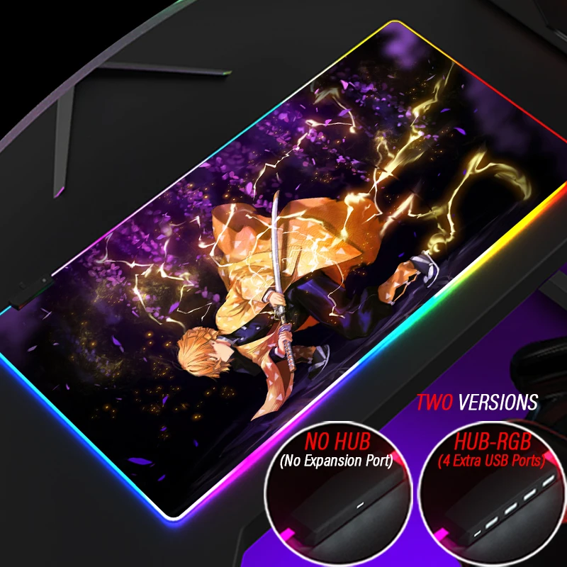 Japan Demon Slayer Customized Mouse Pad RGB Gaming Giyuu LED Mousepad Kawaii HD Anime Mat With Hi-Speed HUB PC Accessories
Japan Demon Slayer Customized Mouse Pad RGB Gaming Giyuu LED Mousepad Kawaii HD Anime Mat With Hi-Speed HUB PC Accessories