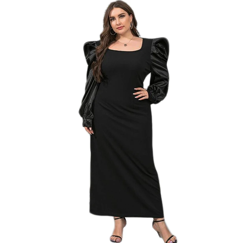 Plus Size Women Party Evening Long Dress Spring Autumn Elegant Vestido Puff Sleeve Square Collar Muslim Abaya Arab Islam Vestido
Plus Size Women Party Evening Long Dress Spring Autumn Elegant Vestido Puff Sleeve Square Collar Muslim Abaya Arab Islam Vestido