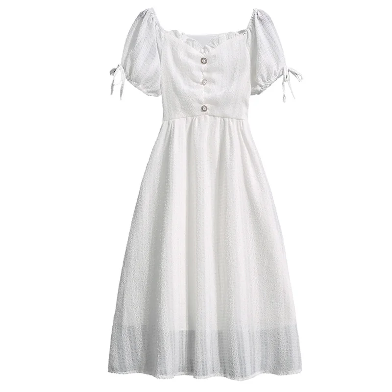 2021 Summer New Dress Women's Fashion Short Sleeve with Bow Elegant Women Dress Vintage Pleated Long Dress Women 13834
2021 Summer New Dress Women's Fashion Short Sleeve with Bow Elegant Women Dress Vintage Pleated Long Dress Women 13834