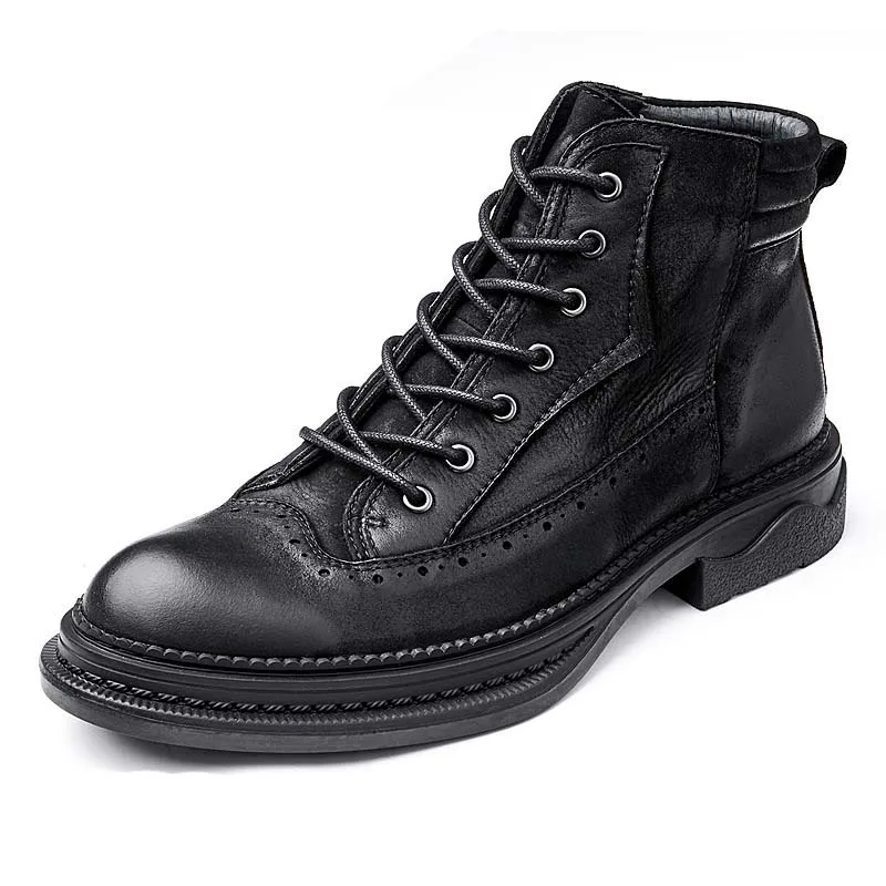 High Quality Genuine Leather chelsea boots men combat boots autumn winter British retro men shoes cowhide zippercowboy boots
High Quality Genuine Leather chelsea boots men combat boots autumn winter British retro men shoes cowhide zippercowboy boots