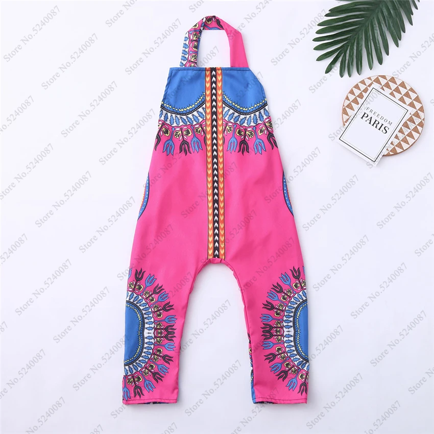 Summer Fashion Kids African Dashiki Dress Children Bazin Riche Romper Baby Girl National Backless Jumpsuit Printed Party Costume
Summer Fashion Kids African Dashiki Dress Children Bazin Riche Romper Baby Girl National Backless Jumpsuit Printed Party Costume