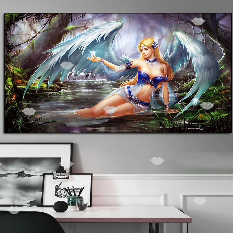 5D DIY full square diamond painting Game poster jungle angel pictures embroidery round diamond mosaic paintings wall decor large
5D DIY full square diamond painting Game poster jungle angel pictures embroidery round diamond mosaic paintings wall decor large