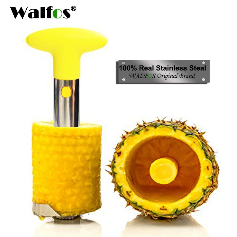 

Walfos Stainless Steel Pineapple Peeler Kitchen Accessories Fruit Knife Cutter Cooking Tools Pineapple Corer Slicer Cutter