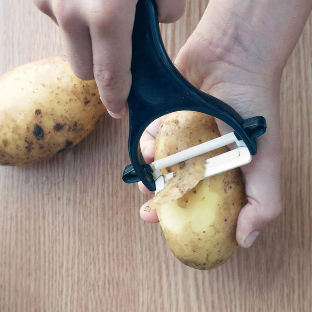 Vegetable Fruit Potato Peeler Cutter Household Ceramic Gadget Peeling Portable Home Kitchen Tools Accessories 13*7.5cm 1pcs
Vegetable Fruit Potato Peeler Cutter Household Ceramic Gadget Peeling Portable Home Kitchen Tools Accessories 13*7.5cm 1pcs