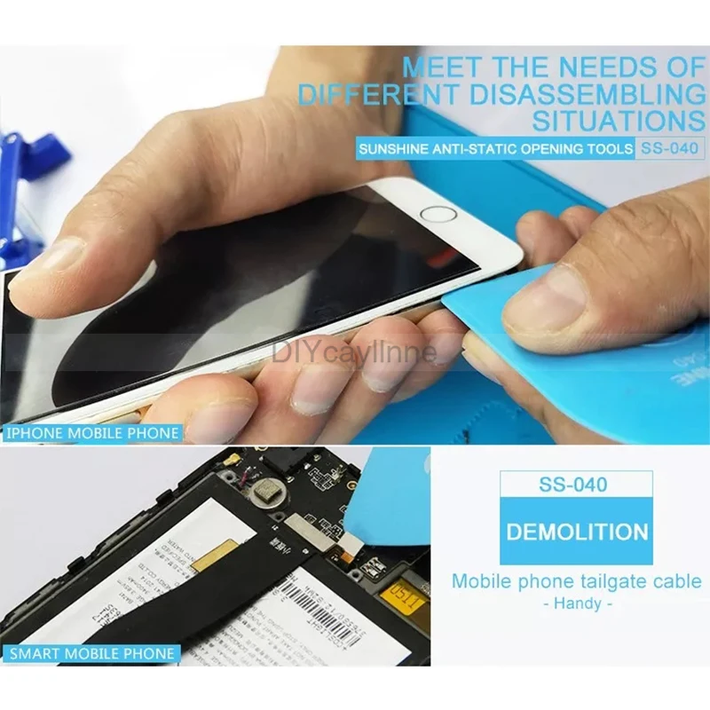 ESD Safe Pry Card ЖК-экран батарея с отверстием для разборки инструменты iPhone samsung sony