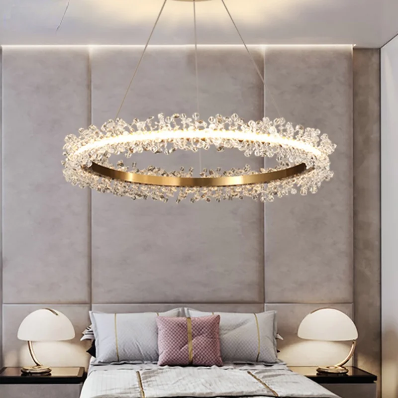 Modern Crystal Chandelier for Living Room Kitchen Island Loft Indoor Gold Round LED Lights Home Decoration Crystal Chandelier
Modern Crystal Chandelier for Living Room Kitchen Island Loft Indoor Gold Round LED Lights Home Decoration Crystal Chandelier