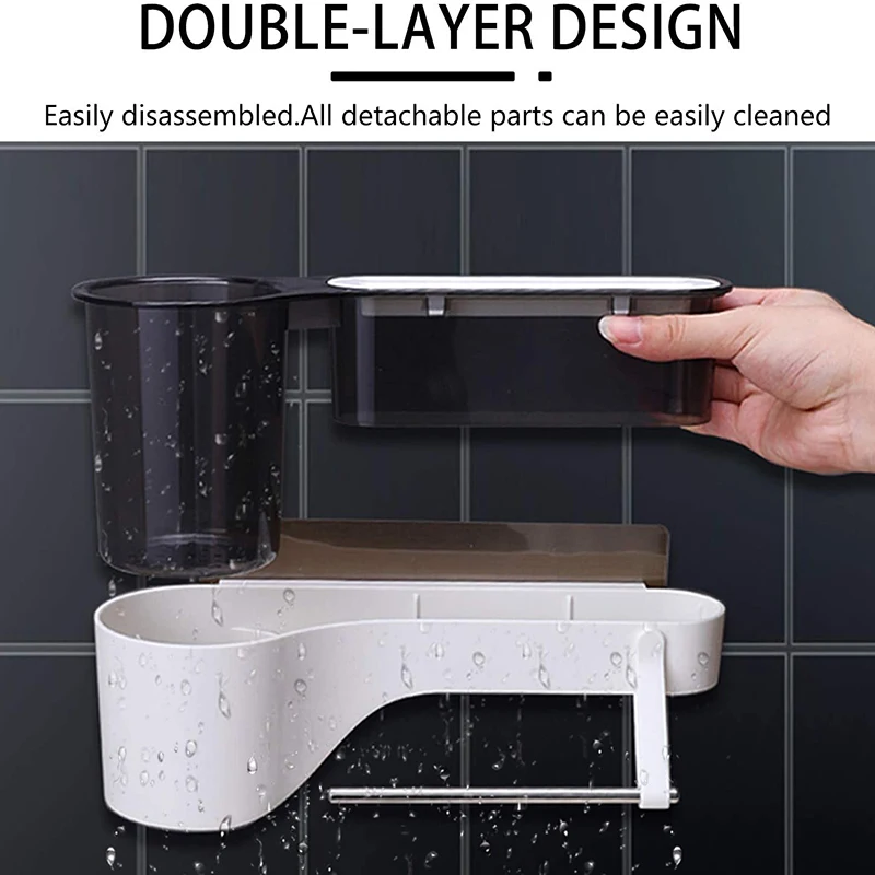 3 in 1 Kitchen Multifunctional Storage Rack,Adhesive Wall Mounted Kitchen Organizer with Knife Block Holder,Cooking
3 in 1 Kitchen Multifunctional Storage Rack,Adhesive Wall Mounted Kitchen Organizer with Knife Block Holder,Cooking