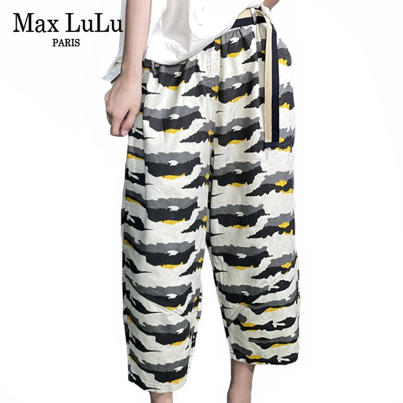 Max LuLu Summer 2021 British Style Womens Printed Vintage Straight Pants Ladies Elastic Loose Trousers Female Cotton Pantalons
Max LuLu Summer 2021 British Style Womens Printed Vintage Straight Pants Ladies Elastic Loose Trousers Female Cotton Pantalons