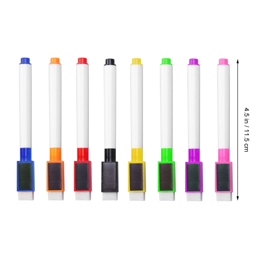 8pcs Magnetic Colorful Whiteboard Pen Black White Board Markers Built In Eraser School Supplies Children's Drawing Pen(Pink, Nav 
8pcs Magnetic Colorful Whiteboard Pen Black White Board Markers Built In Eraser School Supplies Children's Drawing Pen(Pink, Nav
