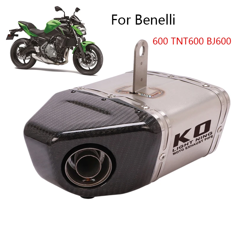 Slip-on Muffler Escape for Benelli 600 TNT600 BJ600 BN600 Motorcycle Exhaust Pipe with Removable DB Killer Reserve Catalyst
Slip-on Muffler Escape for Benelli 600 TNT600 BJ600 BN600 Motorcycle Exhaust Pipe with Removable DB Killer Reserve Catalyst