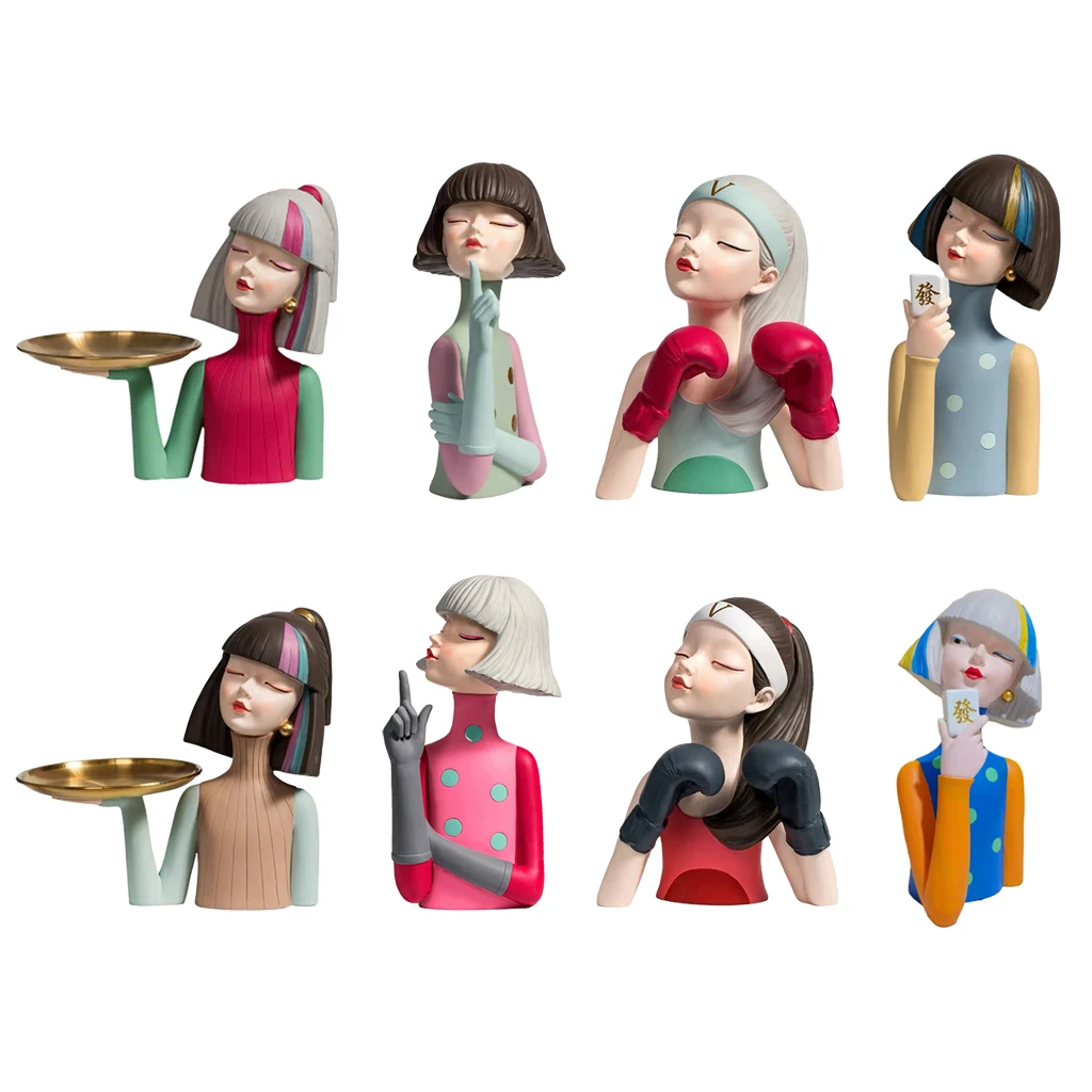 Home Decoration Resin Sculpture Girls Character Statue Art Nordic Style for Home Decor Modern Office Shelf Desktop TV Cabinet
Home Decoration Resin Sculpture Girls Character Statue Art Nordic Style for Home Decor Modern Office Shelf Desktop TV Cabinet