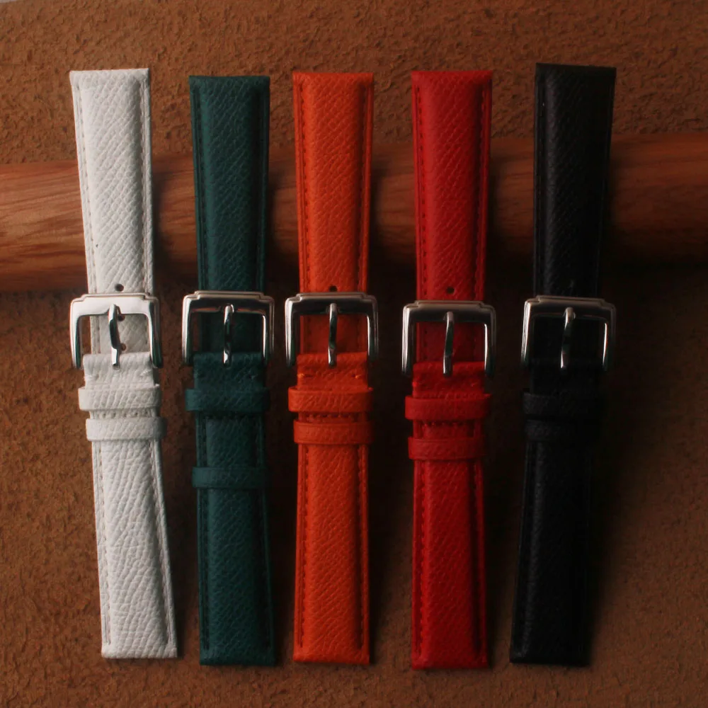 14 16 18 20mm Genuine Leather Watchband Soft Material Watch Band Wrist Strap Silver Stainless Steel Buckle Lizard Special grain
14 16 18 20mm Genuine Leather Watchband Soft Material Watch Band Wrist Strap Silver Stainless Steel Buckle Lizard Special grain