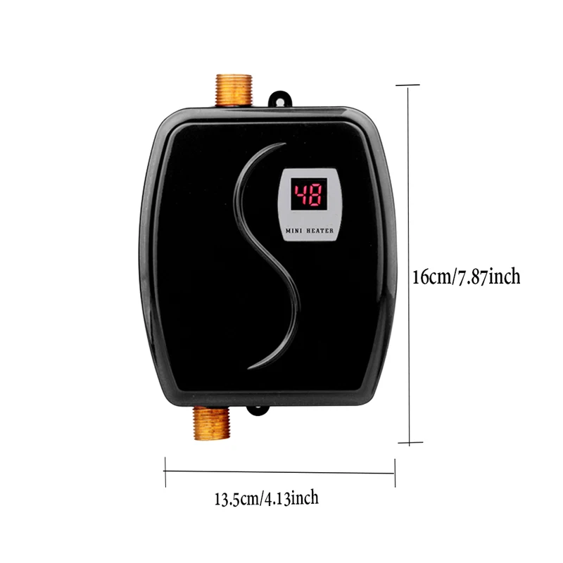 Instant Electric Tankless Water Heater Hot Water Faucet kitchen Water Heating Thermostat Household LED Temperature Display
Instant Electric Tankless Water Heater Hot Water Faucet kitchen Water Heating Thermostat Household LED Temperature Display